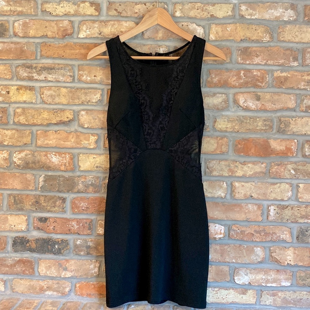 Sexy sheer little black dress